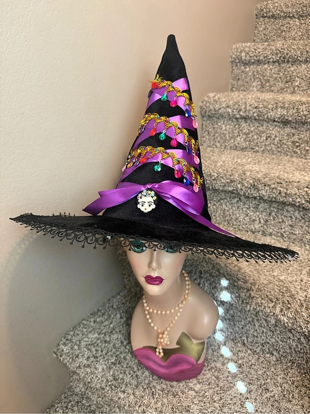 Witch Hat Black & Purple Samantha